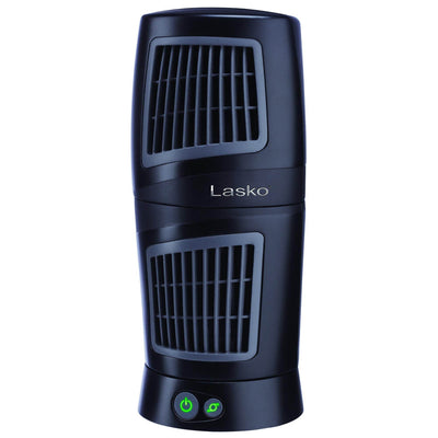 Lasko Twist Top Slim Compact 5x12 Portable Oscillating Desk Tower Fan (Used)