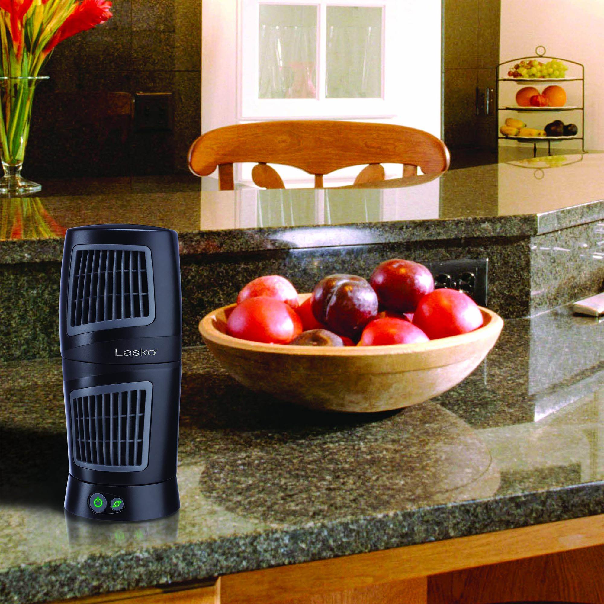 Lasko Twist Top Slim Compact 5x12 Portable Oscillating Desk Tower Fan (Used)