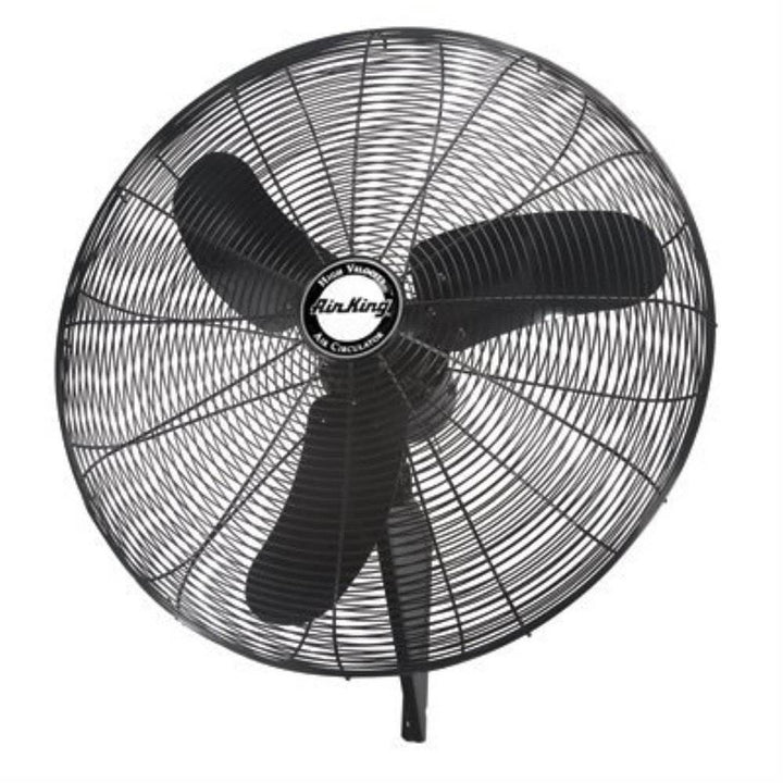 Air King 30" 1/4 HP 3-Speed Indoor Industrial Oscillating Wall Mount Fan, Black