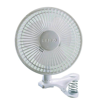 Lasko 6 inch 2 Speed Portable Home Office Personal Clip On Fan, White | Open Box