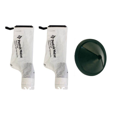 Pentair 360002 Letro Legend Snap Lock Cleaner Bags (2 Pack) + Debris Valve