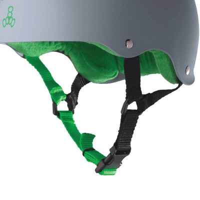 Triple 8 Hardened Skate Helmet w/ Sweatsaver, Carbon - Medium + Protective Pads