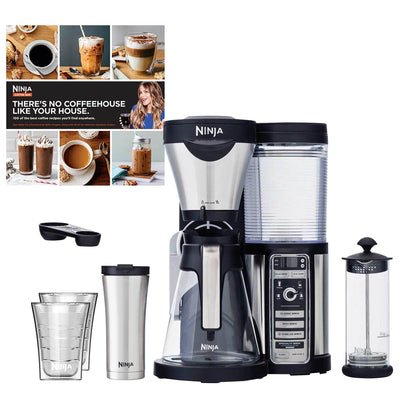 Ninja Coffee Bar + Recipes + Travel Mug + Insulated Cups (Certified Refurbished)