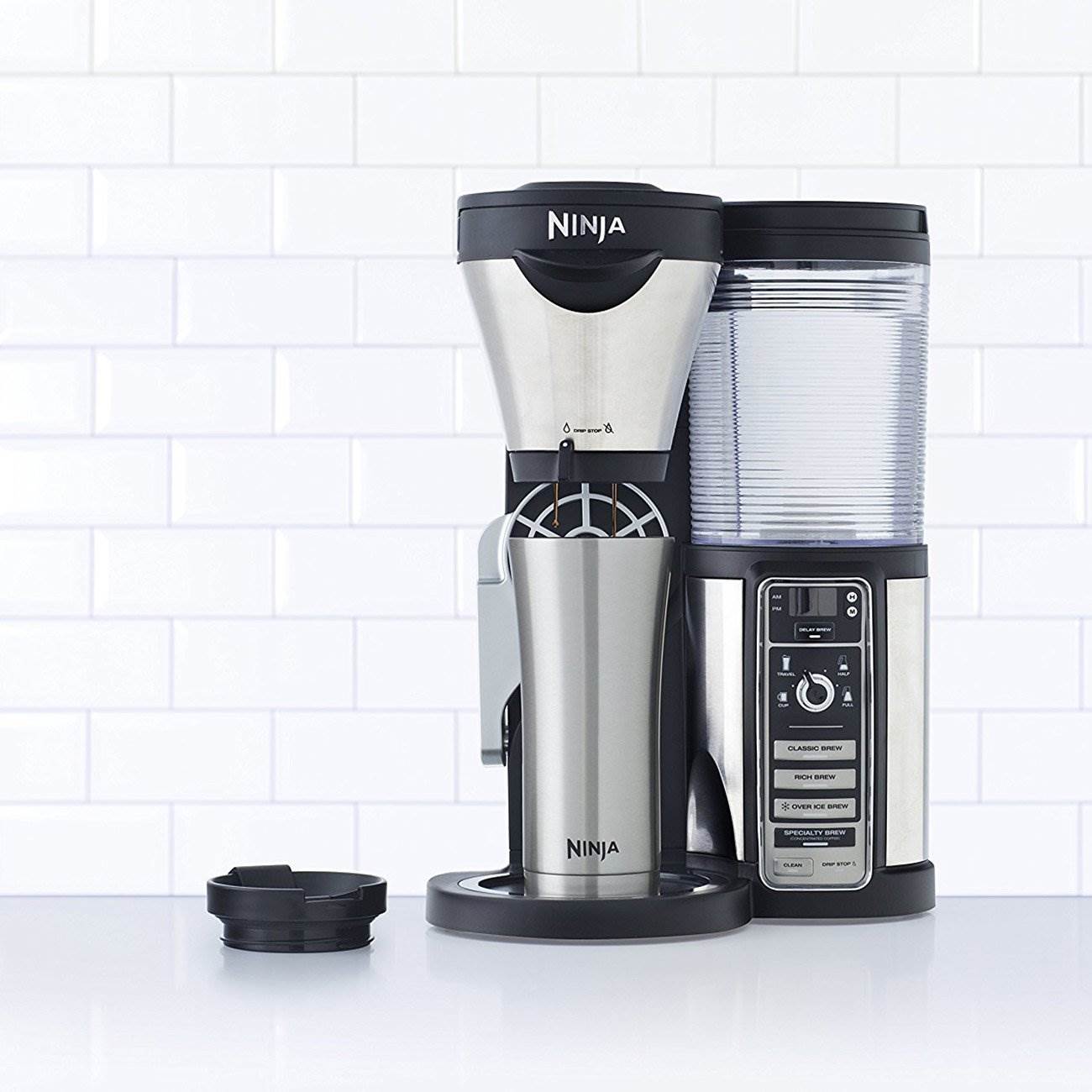 Ninja Thermal Coffee Bar w/Recipes + Travel Mug + Cups (Certified Refurbished)