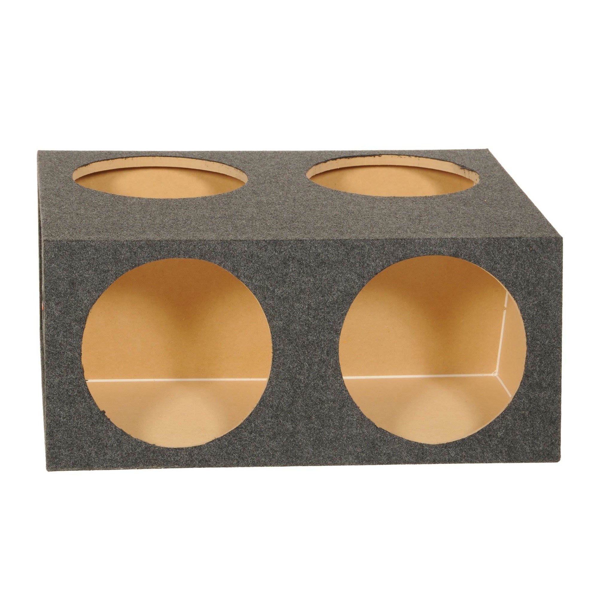 Q Power Quad 4-hole 12" Sealed Divided Speaker Box Subwoofer Box (Open Box) - VMInnovations