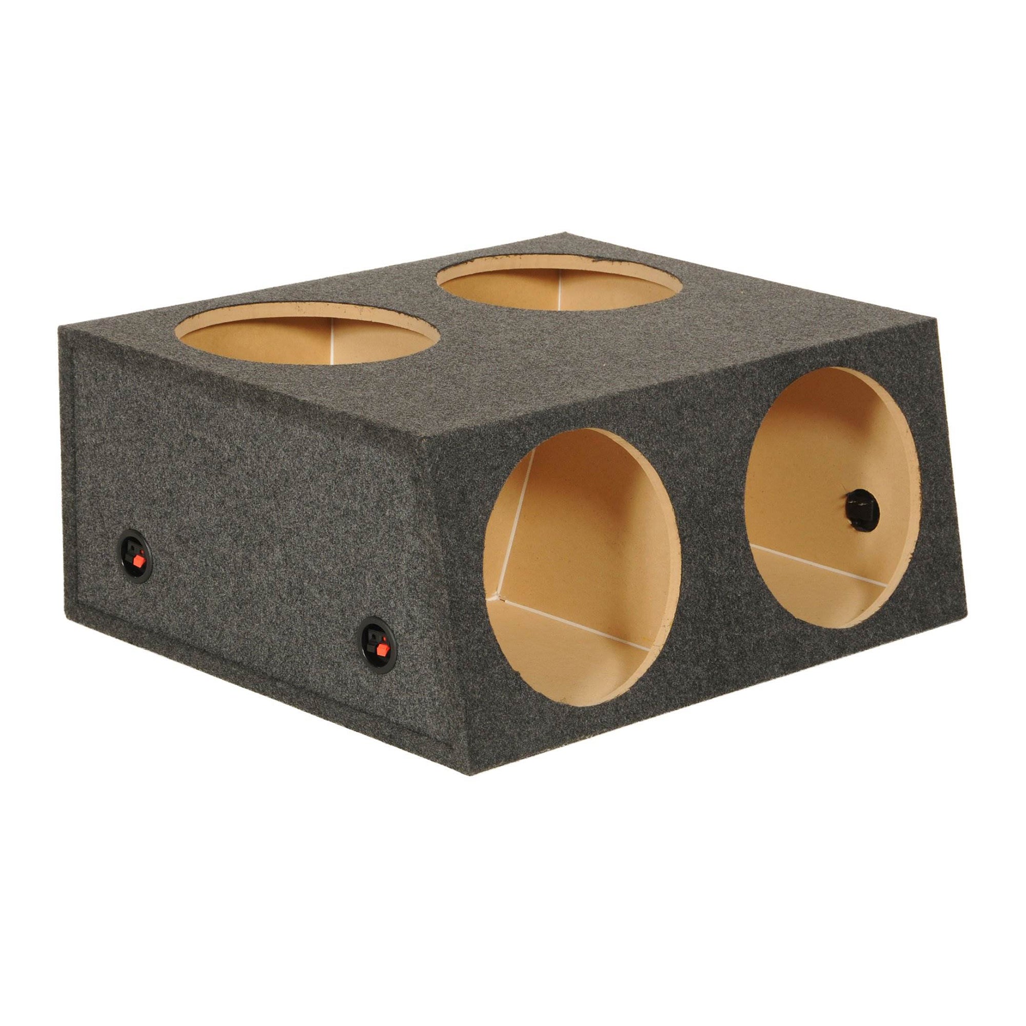 Q Power Quad 4-hole 12" Sealed Divided Speaker Box Subwoofer Box (Open Box) - VMInnovations