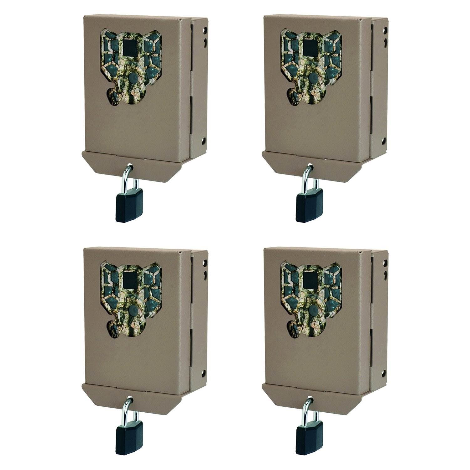 Stealth Cam PX Series Game Trail Camera Steel Security Case Box, 4 Pack | BBPX