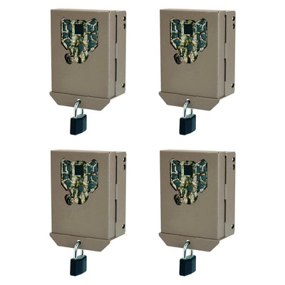 Stealth Cam PX Series Game Trail Camera Steel Security Case Box, 4 Pack | BBPX