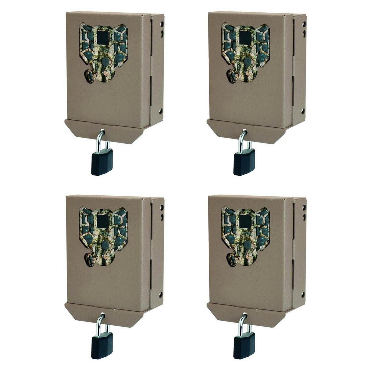 Stealth Cam PX Series Game Trail Camera Steel Security Case Box, 4 Pack | BBPX