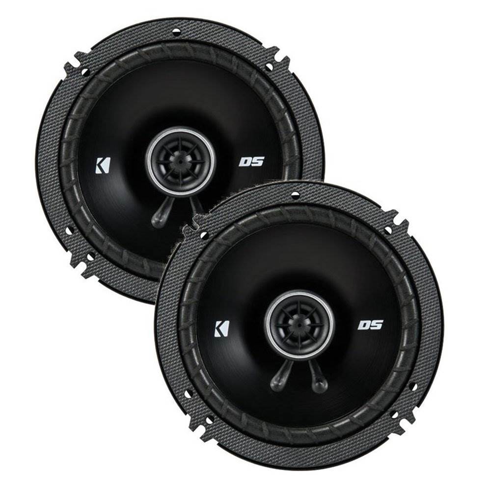 Polk 4-Inch 135W 2-Way Car Audio Speakers w/ Kicker 6.5-Inch 100W 2-Way Speakers