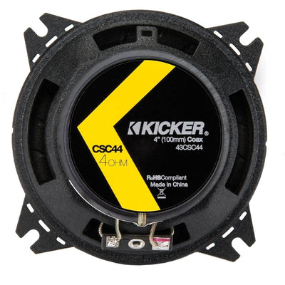 Polk 4-Inch 135W Speakers with Kicker CS Series 4-Inch Coaxial Speakers