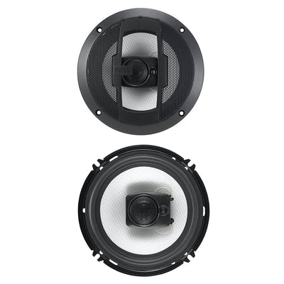 Polk 4-Inch 135W 2-Way Speakers with Boss 6.5-Inch 300W 3-Way Coaxial Speakers