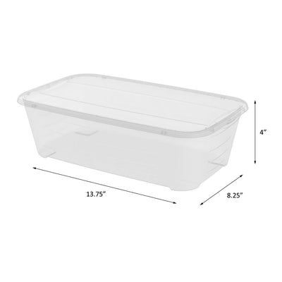 Life Story Clear Stackable Organization Container, 14 Quart (Open Box)