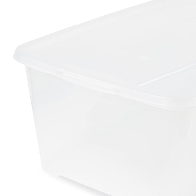 Life Story 5.5 Quart Rectangular Clear Protective Storage Shoe Box (216 Pack)