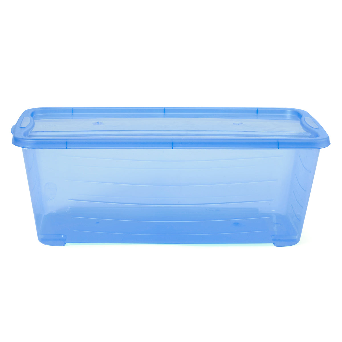 Life Story 5.5 Qt Rectangular Blue Plastic Protective Storage Shoe Box(Open Box)