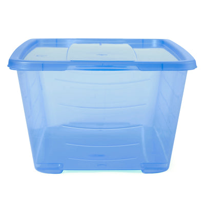 Life Story 5.5 Qt Rectangular Blue Plastic Protective Storage Shoe Box(Open Box)