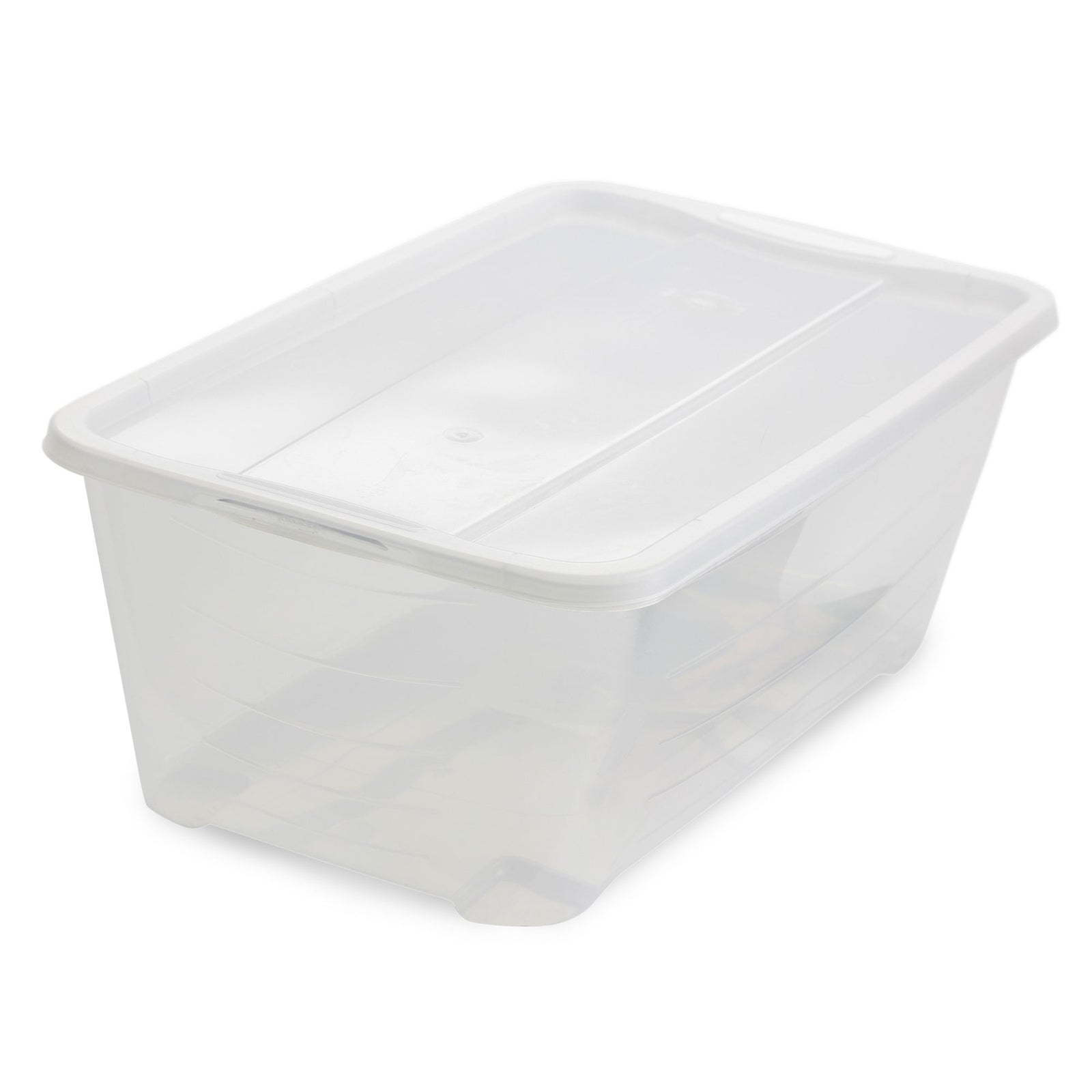 Life Story 6 Quart Rectangular Clear Plastic Lidded Storage Shoe Box, 4 Pack - VMInnovations