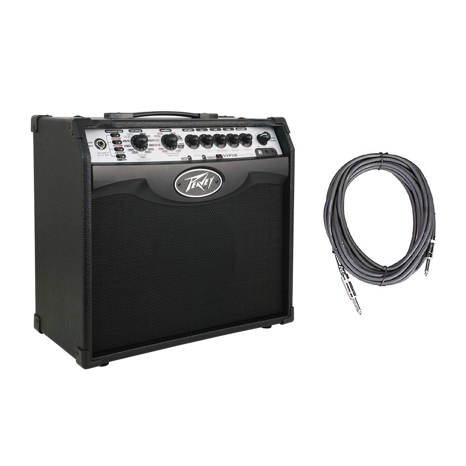 Peavey Vypyr VIP 1 Combo Modeling Guitar Amp 20 Watt Amplifier + 10' Cable