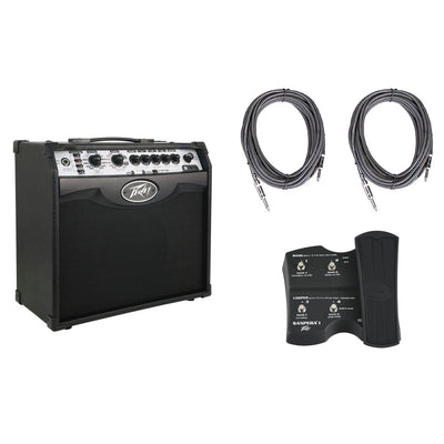 Peavey Vypyr VIP 1 Combo Modeling Amp + Sanpera I Foot Controller + 2 10' Cables