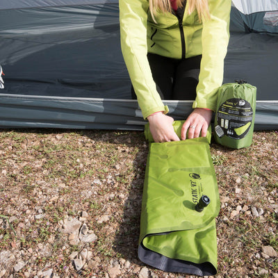 Klymit Static V2 Body Mapped Superlight Inflatable Sleeping Pad, Green(Open Box)