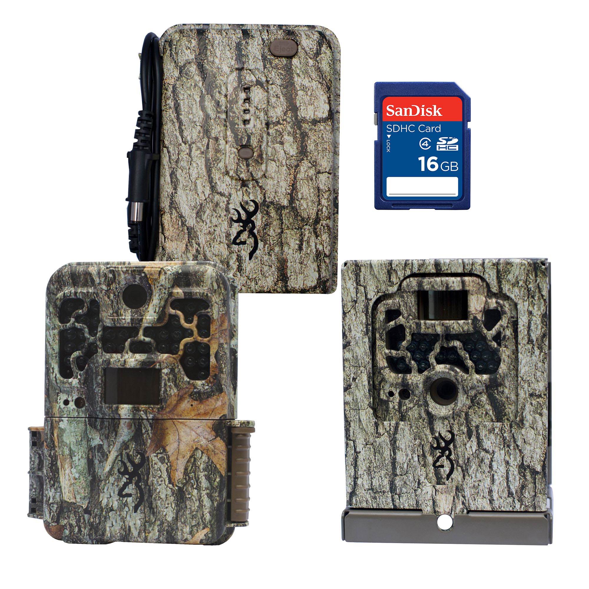 Browning 10 MP Trail Camera + Security Box + 16GB SD Card + External Power Pack