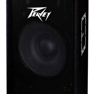 Peavey 2 Way 1400W Dual 15" DJ PA Loudspeaker (2) + 25' Cable (2) + 6' Stand (2)