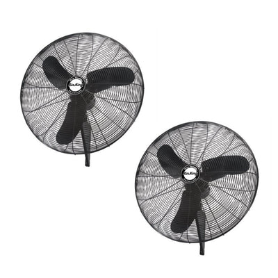 Air King Industrial Grade 3 Speed 30 Inch Oscillating Wall Mount Fan (2 Pack)