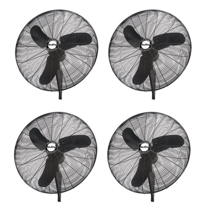 Air King Industrial Grade 3 Speed 30 Inch Oscillating Wall Mount Fan (4 Pack)