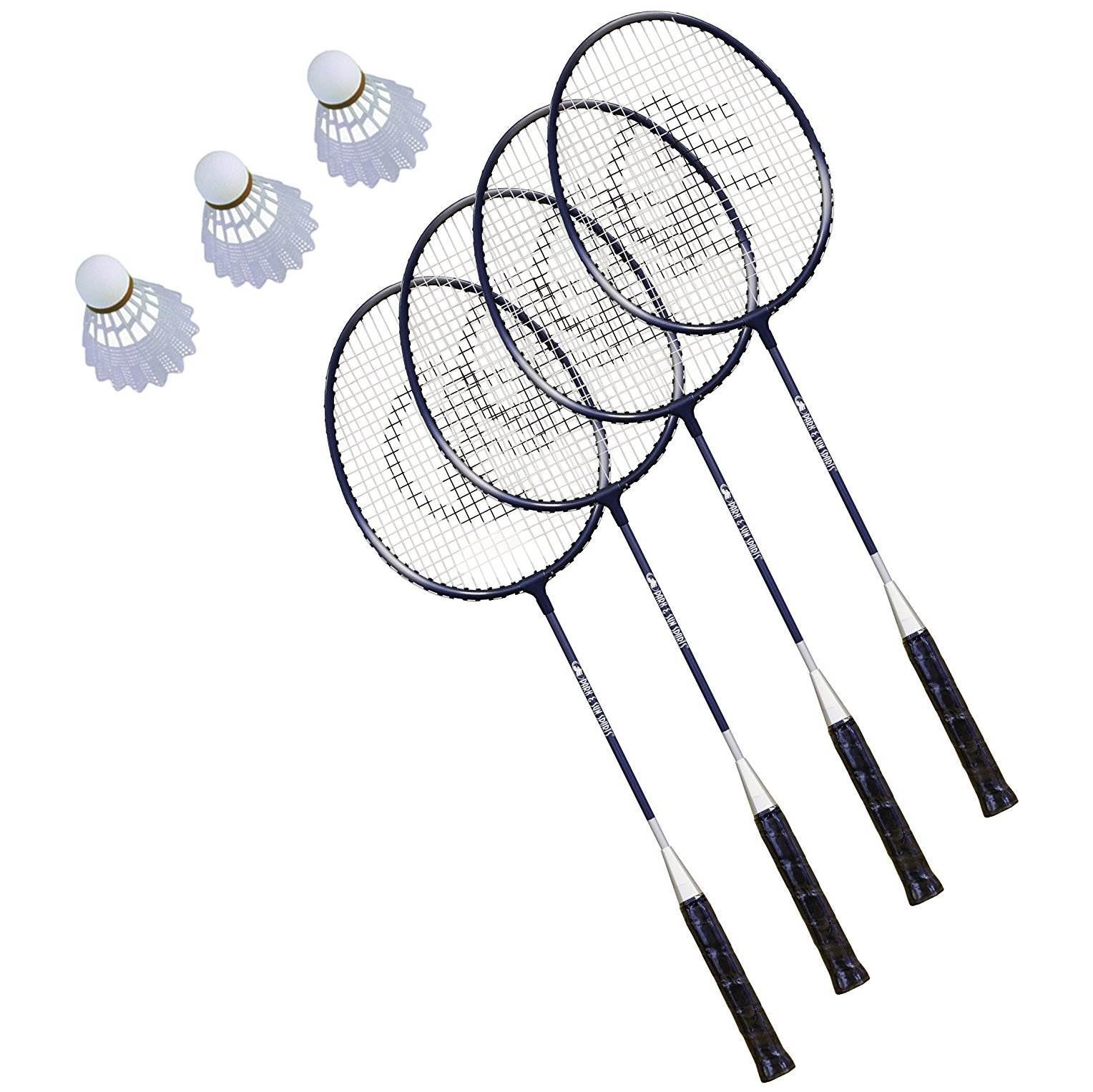 Park & Sun Sports Portable Outdoor Badminton Set & Carry Case, Yellow(For Parts)