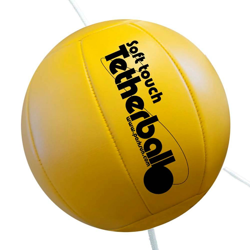 Park & Sun Sports Outdoor Yellow 3-Pole Tetherball Play Set with Accessories