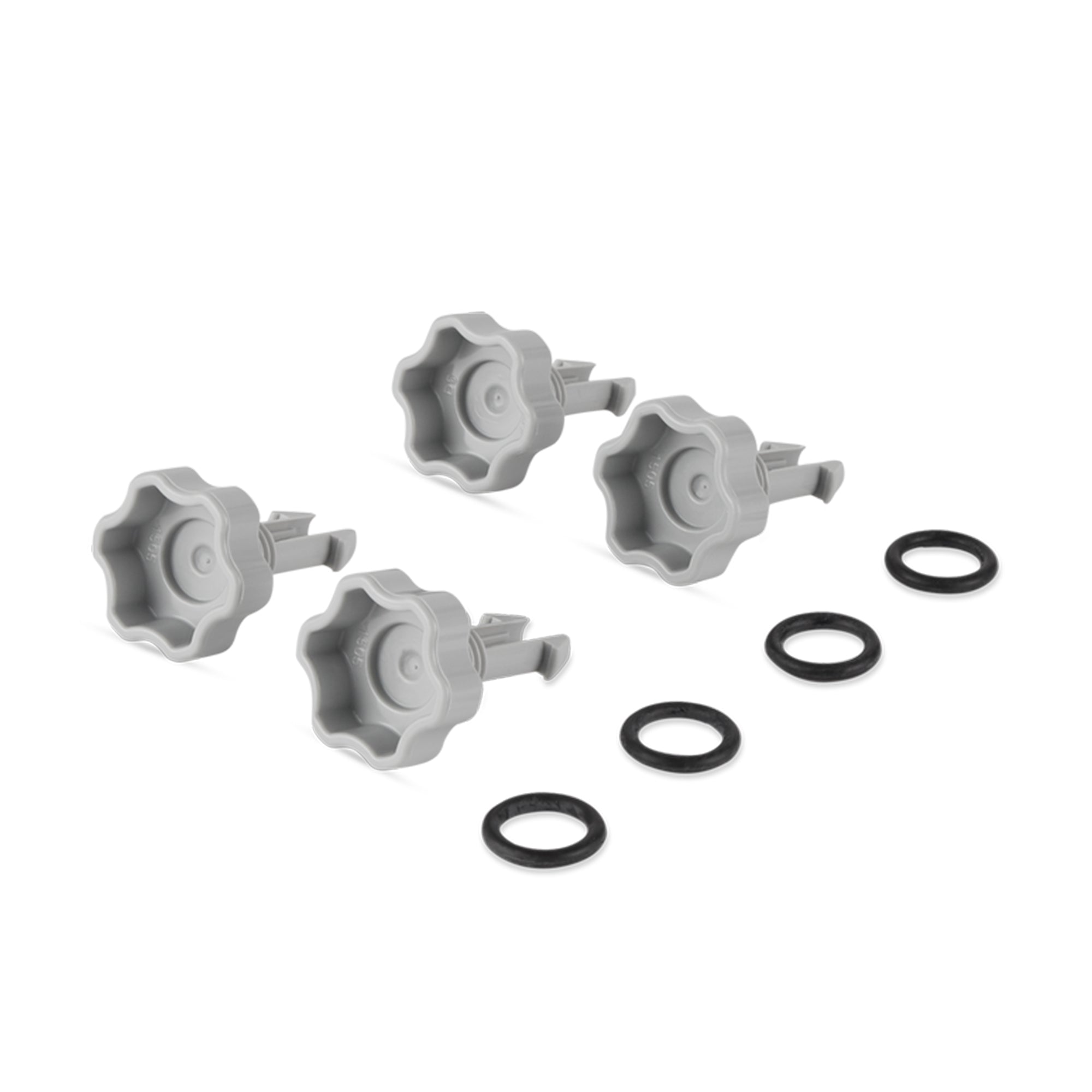 Intex Set of Air Release Valves w/ O-Rings for Filter Pumps, 4 Pack (Open Box)