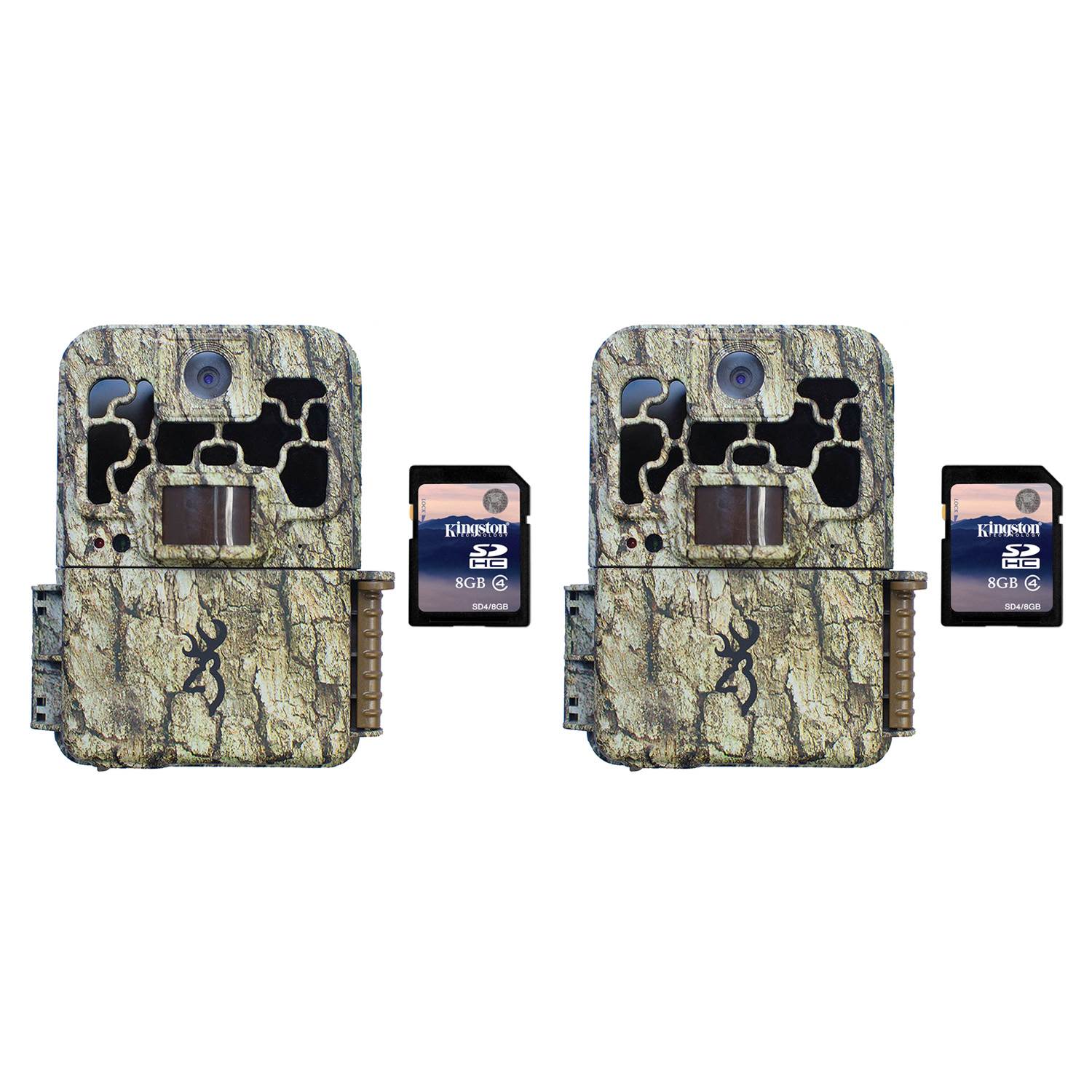 Browning Trail Cameras Spec Ops 10MP HD Video IR Game Camera, 2 Pack + SD Cards