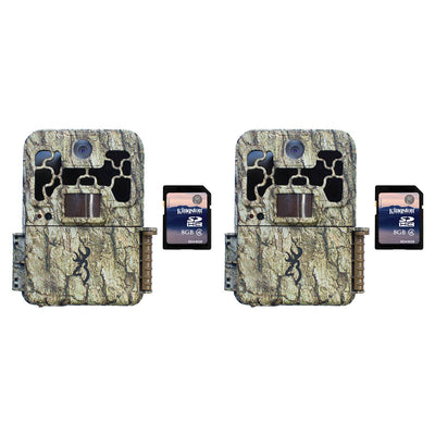 Browning Trail Cameras Spec Ops 10MP HD Video IR Game Camera, 2 Pack + SD Cards