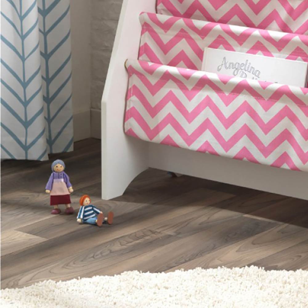 KidKraft White and Pink Children's Wooden Sling Bookshelf Organizer (Open Box)