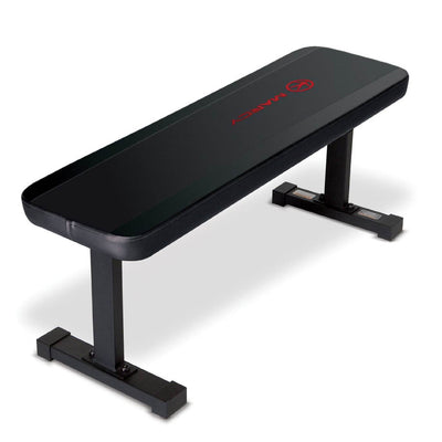 Marcy Flat Utility Strength Training Home Gym Flat Weight Bench, Black | SB-315