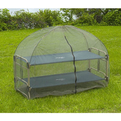 Disc-O-Bed X-Large Cam-O-Bunk Benched Bunked Double Cot + Mosquito Net and Frame - VMInnovations