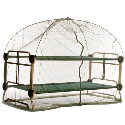 Disc-O-Bed X-Large Cam-O-Bunk Benched Bunked Double Cot + Mosquito Net and Frame - VMInnovations