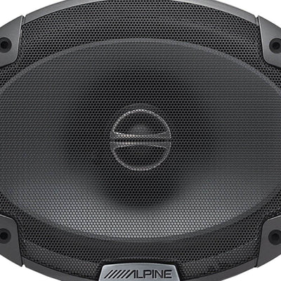 Alpine Type-E 6 x 9 Inch 300W Coaxial 2-Way Car Audio Speakers, Pair (Open Box)