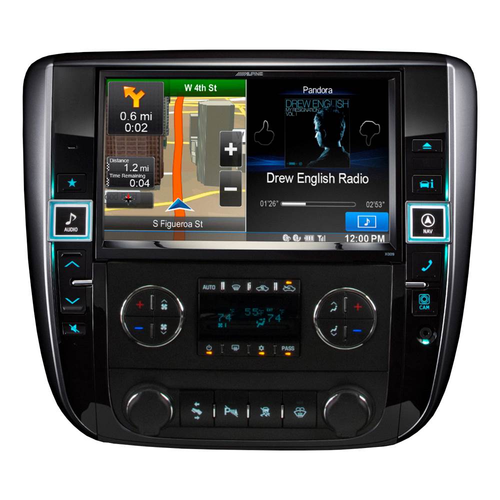 Alpine GM Truck & SUV 9-Inch 2-DIN In-Dash Bluetooth Restyle Audio & GPS System