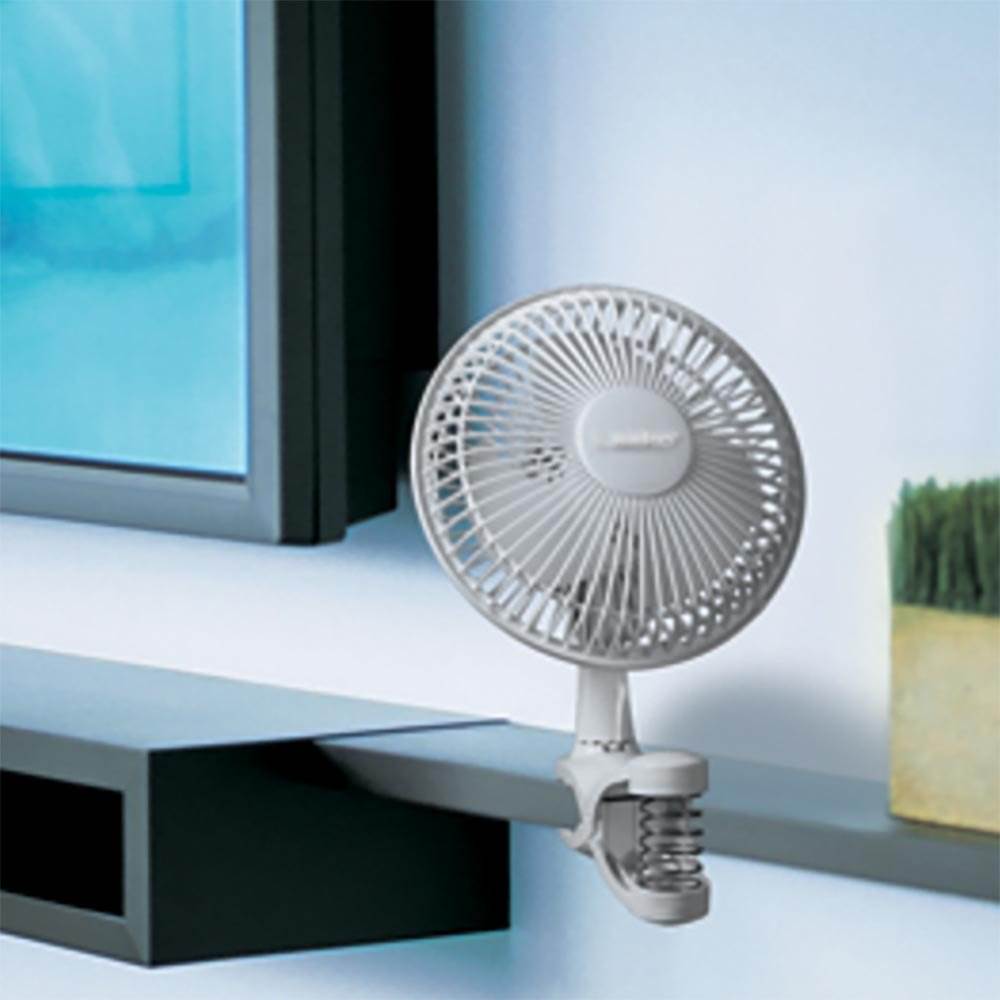Lasko 6 inch 2 Speed Portable Home Office Personal Clip On Fan, White (2 Pack)