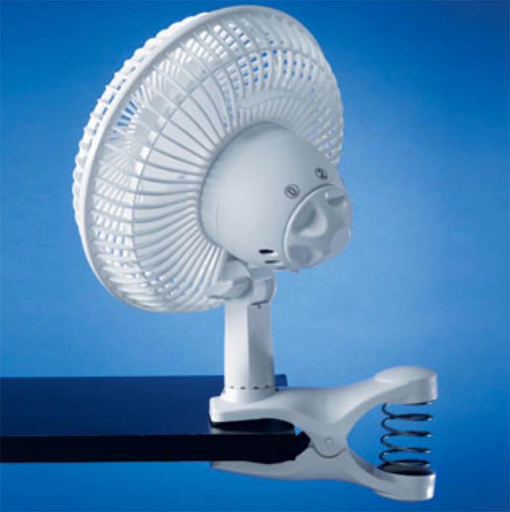 Lasko 6 inch 2 Speed Portable Home Office Personal Clip On Fan, White (2 Pack)