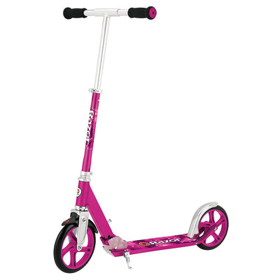 Razor A5 Lux Folding Kick Scooter with Kickstand, Pink (Open Box)