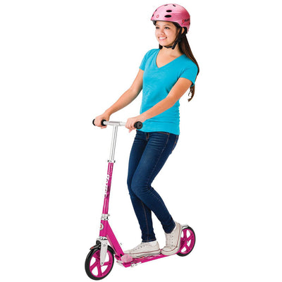 Razor A5 Lux Folding Kick Scooter with Kickstand, Pink (Open Box)