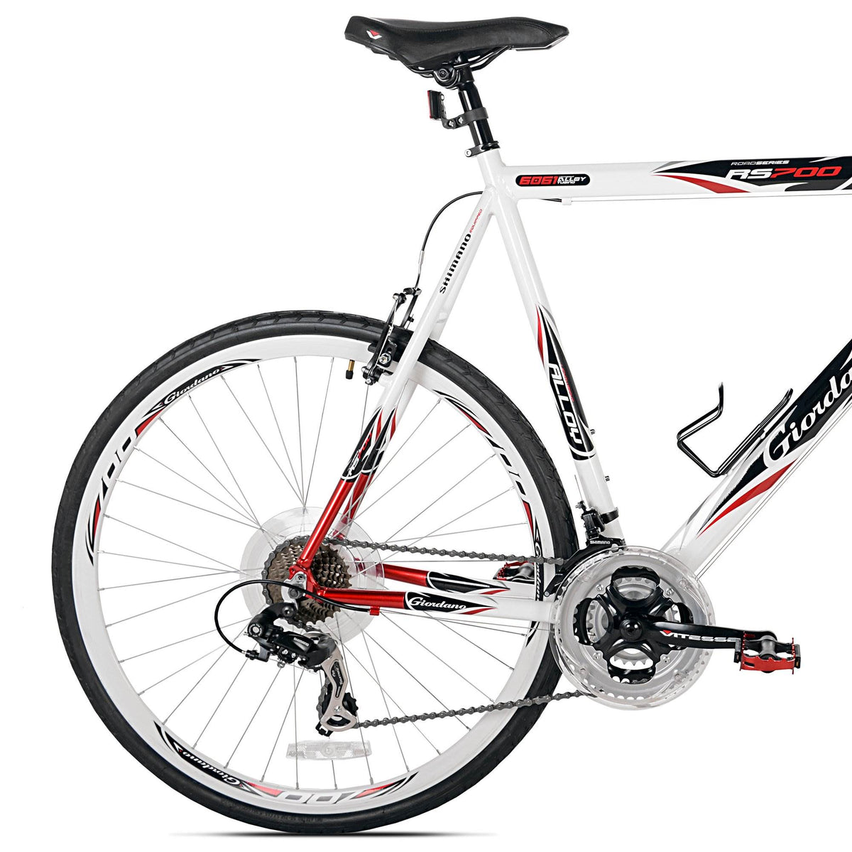 Giordano RS700 25" 700c 21 Speed Flat Bar Men's Road Bike 5' 9"+ (For Parts)