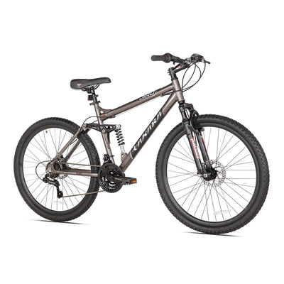 Takara Jiro Dual-Suspension 21-Speed 27.5" Tire Mountain Bike, Gray (Damaged)
