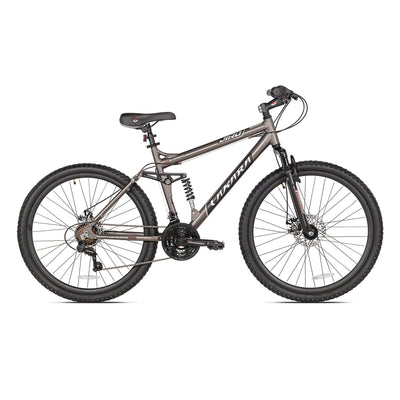 Takara Jiro Dual-Suspension 21-Speed 27.5" Tire Mountain Bike, Gray (Damaged)