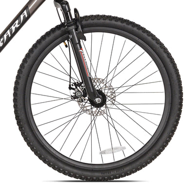 Takara Jiro Dual-Suspension 21-Speed 27.5" Tire Mountain Bike, Gray (Damaged)