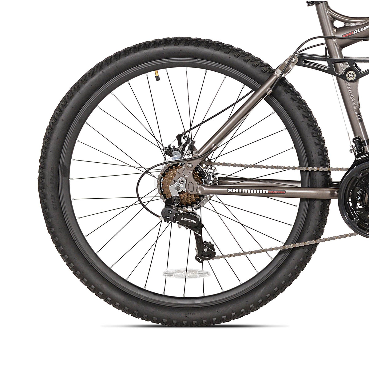 Takara Jiro Dual-Suspension 21-Speed 27.5" Tire Mountain Bike, Gray (Damaged)