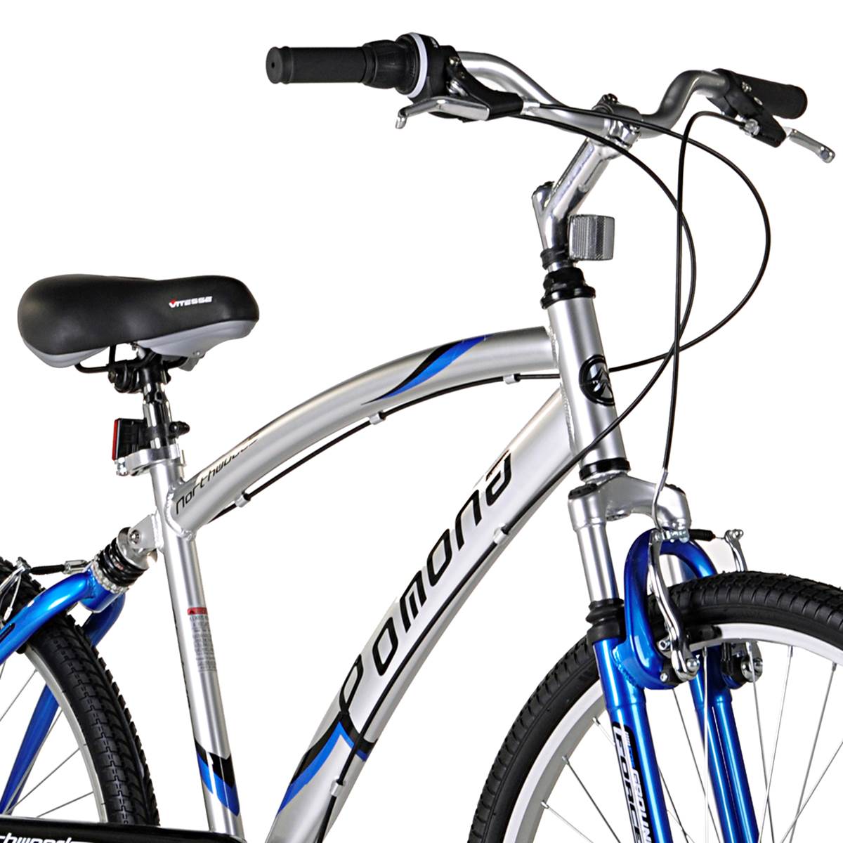 Northwoods Pomona 26" Men's 7 Speed Dual Suspension Bike, Blue (Open Box)
