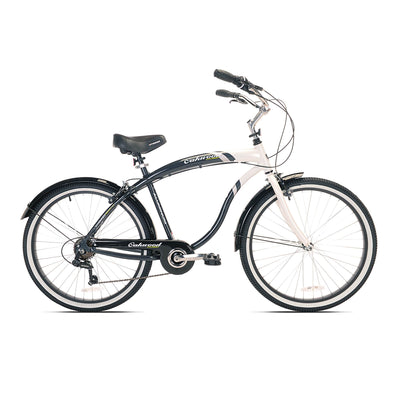 Oakwood Men's 26" White Wall Cruiser Bike with 7 Speed Gear Shift (Incomplete)